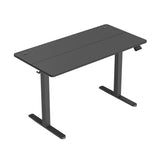 CubiCubi Height Adjustable Electric Standing Desk, 48 x 24 Inches Stand Up Table, Sit Stand Home Office Desk with Splice Board, Black CubiCubi