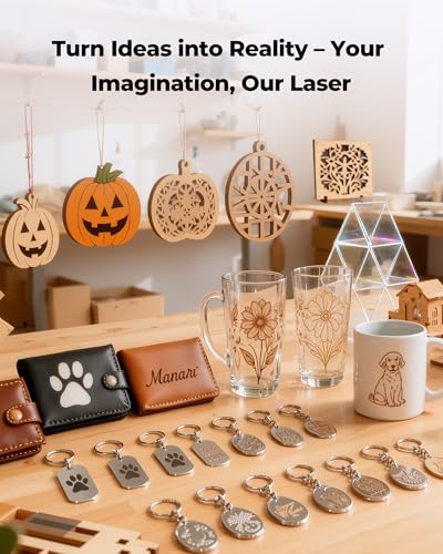 ACMER S1 Laser Engraver, 6000mW Laser Engraver Machine Higher Accuracy Lazer Cutter and Engraving Machine with Working Area 130x130mm,0.04mm Laser Spot Engraving Machines & Tools ACMER