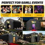 GR8FUN Large Inflatable Nightclub Tent 20X16.5X12Ft with Blower, Black Party Tent, Gazebo Event House for Wedding, Backyard Party, Birthday Celebration GR8FUN