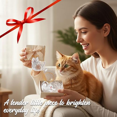 OGNWFUNK 2Pcs Cat Hair Keepsake Bottles, Pet Hair Keychain for Collecting Hair, Furever Gift for Pet Lovers, Cat Keychain Memory Keepsake OGNWFUNK
