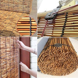 Bamboo Roman Window Blinds Sun Shades, UV Resistant Outdoor Home Roller Shades, Patio Blinds Roll Up Waterproof Curtains Privacy Partition With Lifter, Cordless 31x72in 40x48in 50x83in ( Size : 76"W x WoodArtSupply