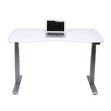 WorkPro® Electric Height-Adjustable Standing Desk with Wireless Charging, 60", White WorkPro