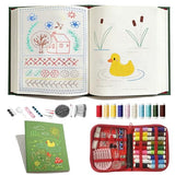 2026 Upgraded Embroidery Stitch Book Kit for Beginner, DIY Book Embroidery Kit with Full Tools and Instructional Tutorial 106 Patterns for Craft Lovers and Sew Enthusiast，DIY Craft Lovers (1pcs)
