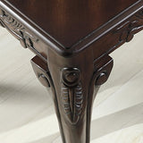 Roundhill Furniture Traditional Ornate Detailing Wood Coffee Table, Dark Cherry Roundhill Furniture