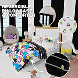 Franco Collectibles Hello Kitty & Friends Bedding 7 Piece Super Soft Comforter and Sheet Set with Sham, Full, (Official Licensed Product) Franco