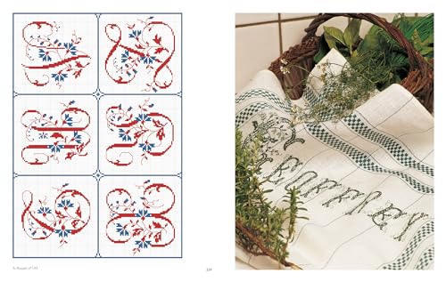Vintage French Needlework: 300 Authentic Cross-Stitch Patterns―Flowers, Borders, and Alphabets from Antique Textiles WoodArtSupply
