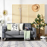 Giantex Bamboo Room Divider, 6 Ft Tall Freestanding Folding Privacy Screen, Wooden Room Separators Divider Wall, Portable Partition Boho 4 Panel Room Dividers for Home Office Bedroom Apartment Studio Giantex