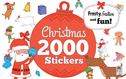 2000 Stickers Christmas Activity and Sticker Book for Kids Ages 3-7 - Puzzles, Mazes, Coloring, Dot-to-Dot, And More! (2000 Sticker Activity Books) - WoodArtSupply