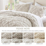 Intelligent Design King Comforter Set – Ivory Lily Puffy Floral Shabby Chic Boho Bedding Comforter Set, Pinch Pleat Bedding Sets, Ultra-Soft, Lightweight & All-Season, King/Cal K Intelligent Design