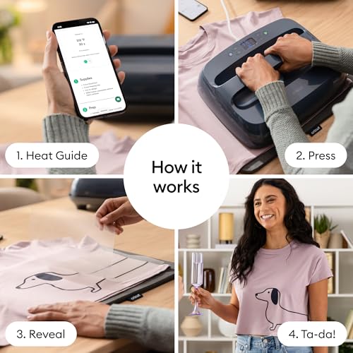 Cricut EasyPress® SE – 12 in x 10 in Heat Press + Cricut EasyPress Mat, 12 in x 12 in - Heat Transfer Machine for T-Shirts, Sweatshirts, Blankets, Pillows, & More - Easy to Use - Blue Cricut