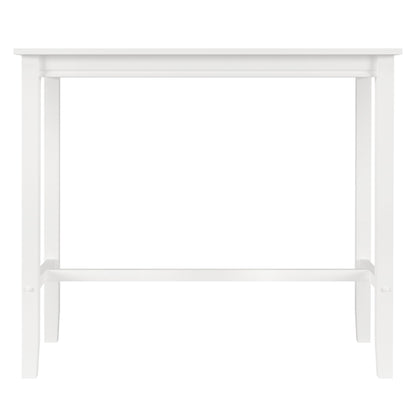 Linon White Bar Height Claridge Wooden 42" Pub Table - WoodArtSupply