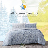 Southshore Fine Living, Inc. Oversized King Comforter Bed Set, Down Alternative Paisley Bedspread, Reversible Bedding Sets, California King Sized Comforter & Matching Shams, Blue/White Southshore Fine Living, Inc.