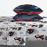 Jay Franco Kids Sheet Set with Fitted, Flat Sheets & Pillow Cover - Ultra-Soft Bedding with Pillowcase for Room Decor, White - Spiderman, 4 Piece Full Jay Franco