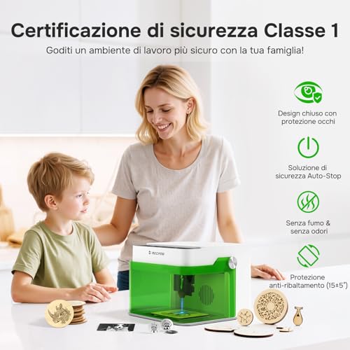 Mecpow M1 3.5W Mini Laser Engraver, No Installation Required, 3500mW Desktop Laser Engraver, Easy to Carry for Beginners at Home with Protective Lens, 100 x 100 mm Work Area Mecpow