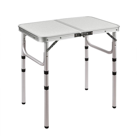 RedSwing Small Folding Table Portable 2 Feet, Small Foldable Table Adjustable Height, Lightweight Aluminum Camping Table, 15.7 in x 23.6 in x 19 in RedSwing