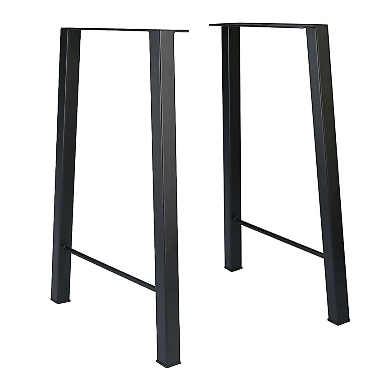 TENGCHANG 2 PCS 28'' Industry Trapezoid Dinning Table Legs Metal Steel Desk Legs DIY Furniture TENGCHANG