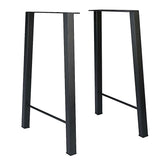 TENGCHANG 2 PCS 28'' Industry Trapezoid Dinning Table Legs Metal Steel Desk Legs DIY Furniture TENGCHANG