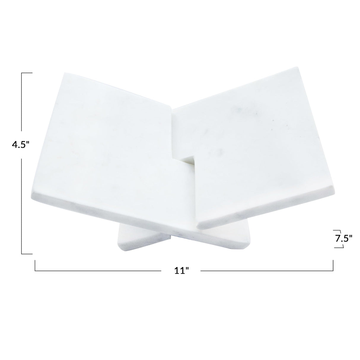 Bloomingville Decorative Marble Book Holder, White Bloomingville