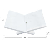 Bloomingville Decorative Marble Book Holder, White Bloomingville