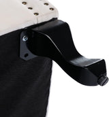 Kmax Cream Accent Chair Velvet Wingback Chair with Pillow Nail-Head Channel Tufted Oversized Club Chair for Living Room Bedroom Guest Room Kmax