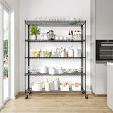 Seville Classics UltraDurable Heavy Duty NSF Solid Steel Wire Rack Storage Unit, Organizer for Garage, Warehouse, Office, Restaurant, Classroom, Seville Classics