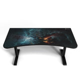 Arozzi Arena Special Edition Ultrawide Curved Gaming and Office Desk with Full Surface Water Resistant Desk Mat Custom Monitor Mount Cable Management Cut Outs - Omega Arozzi