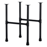 HouseAid 28 Inch Industrial Pipe Legs, Rustic Iron Legs for Custom Tables and Furniture, DIY Heavy Duty Metal Legs for Farmhouse Home Décor, Matte Black HouseAid