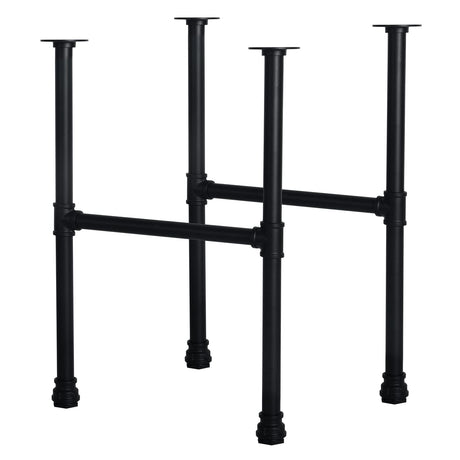 HouseAid 28 Inch Industrial Pipe Legs, Rustic Iron Legs for Custom Tables and Furniture, DIY Heavy Duty Metal Legs for Farmhouse Home Décor, Matte Black HouseAid