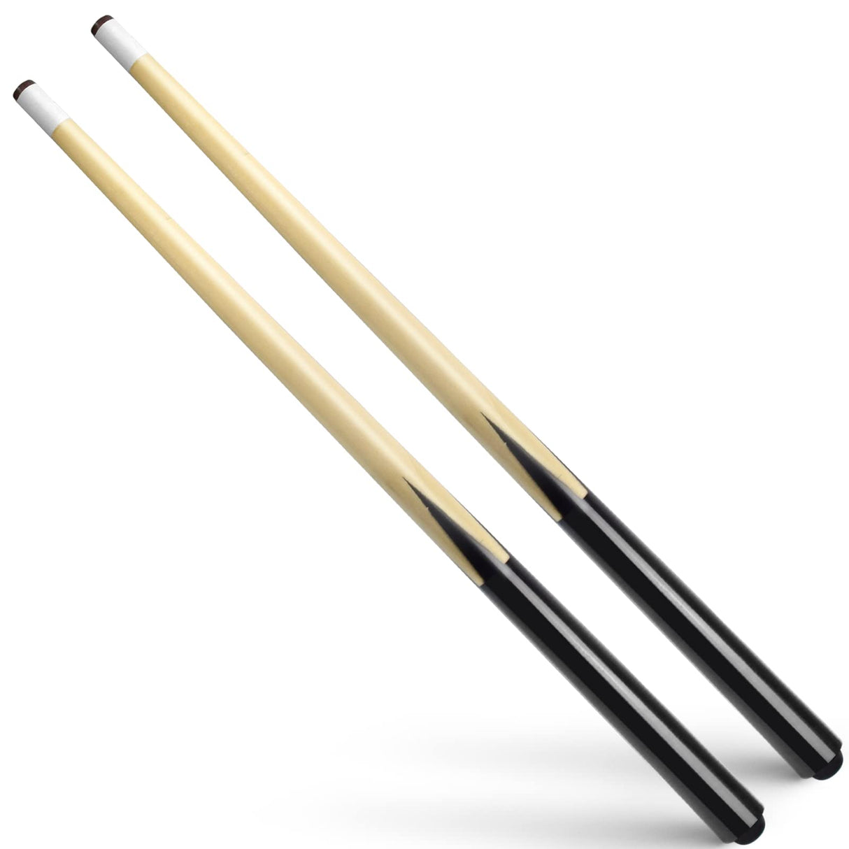 VANLAN Billiard House Cue Sticks Pool Cues 2-Piece 36 Inches Billiard Tips 13mm House Bar Billiard Cue Sticks Hardwood Cues Set of 2 (36" Set of 2) VANLAN