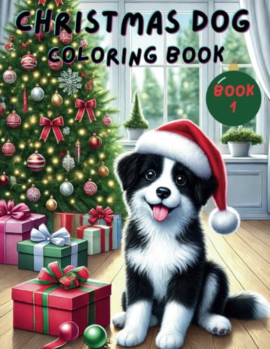Christmas Dog Coloring Book: Cozy and Festive Dog Illustrations for Stress Relief and Creativity for Adults WoodArtSupply