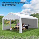 Raysfung 13 x 20Ft Party Tent Heavy Duty Outdoor Wedding Tent with Removable Sidewalls Event Shelters Canopy for Party Raysfung