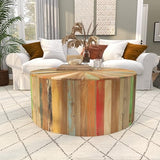 Deco 79 Reclaimed Wood Geometric Handmade Living Room Coffee, Center Table 38" x 38" x 16", Brown Deco 79