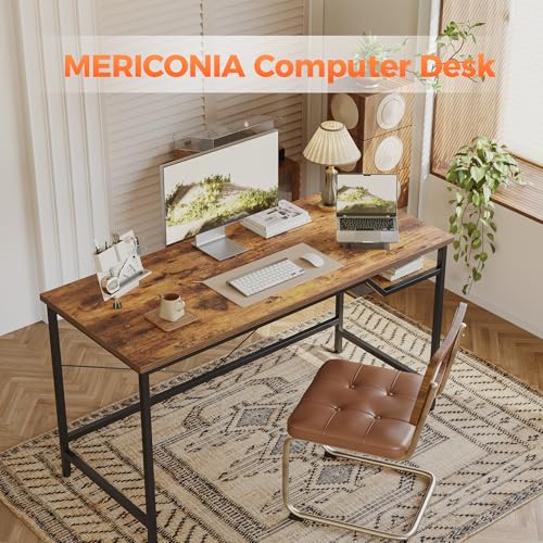 Mericonia Computer Desk 48 X 24 inch, Gaming Desk for Small Spaces, Modern Simple Style Table for Home Office, Study Student Writing Table Mericonia