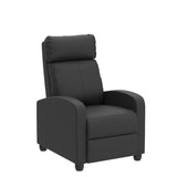 TYNB Lazy Recliner Massage Recliner Chair Living Room Sofa Reading Chair Home Theater Seating Modern Chair Easy Lounge PU Leather Padded Seat Backrest Black, 39.8 x 27 x 34 inches (SS-AC207-B) TYNB