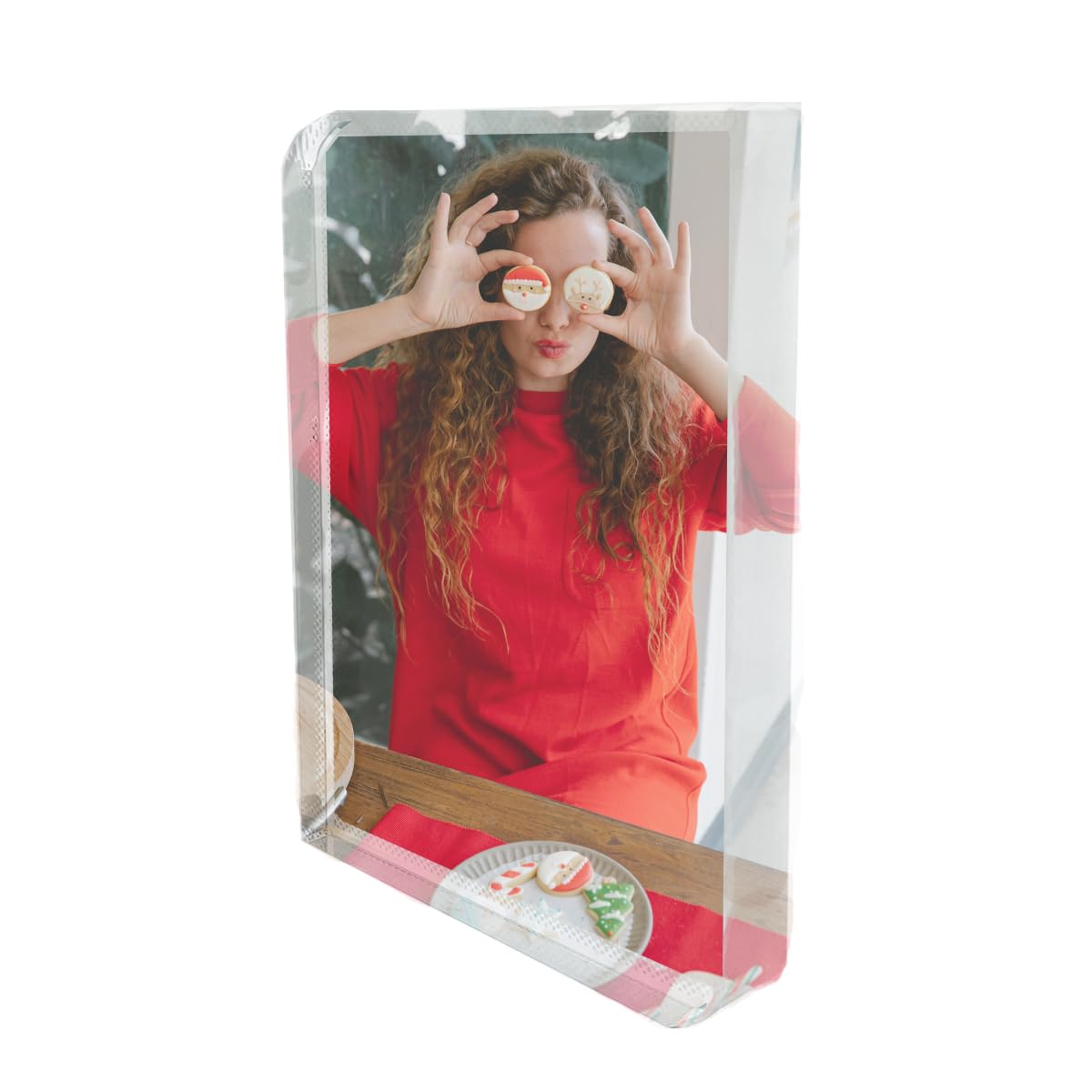 Ismosm Sublimation Blanks Crystal Tabletop Decor Decorative Signs Plaques Custom Photo Frame DIY Picture Frame (Blank - Rectangle) Ismosm