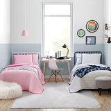 Eddie Bauer Kids - Twin XL Sheets, Stain-Resistant Toddler Bedding with Matching Sham(s), Super Soft, Ideal Pink Room Essentials (Poppy Plaid Pink, Twin XL) Eddie Bauer