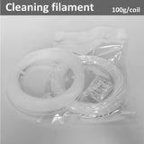 NovaMaker 3D Printer Cleaning Filament 1.75mm Natural, 0.1kg(0.22lb), Dimensional Accuracy +/- 0.05mm, Fit All FDM 3D Printers NovaMaker