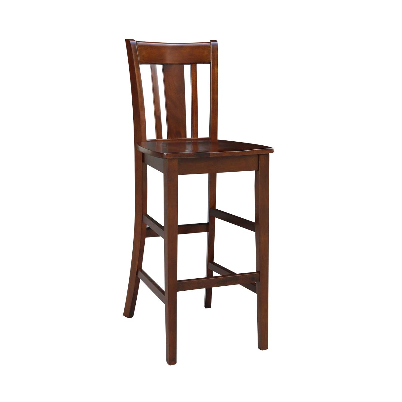 International Concepts San Remo Stool Barstool, Espresso - WoodArtSupply