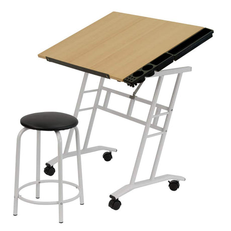 Studio Designs 13240 Craft Center, White/Maple,34" W x 23.5" D x 37.5" H SD STUDIO DESIGNS