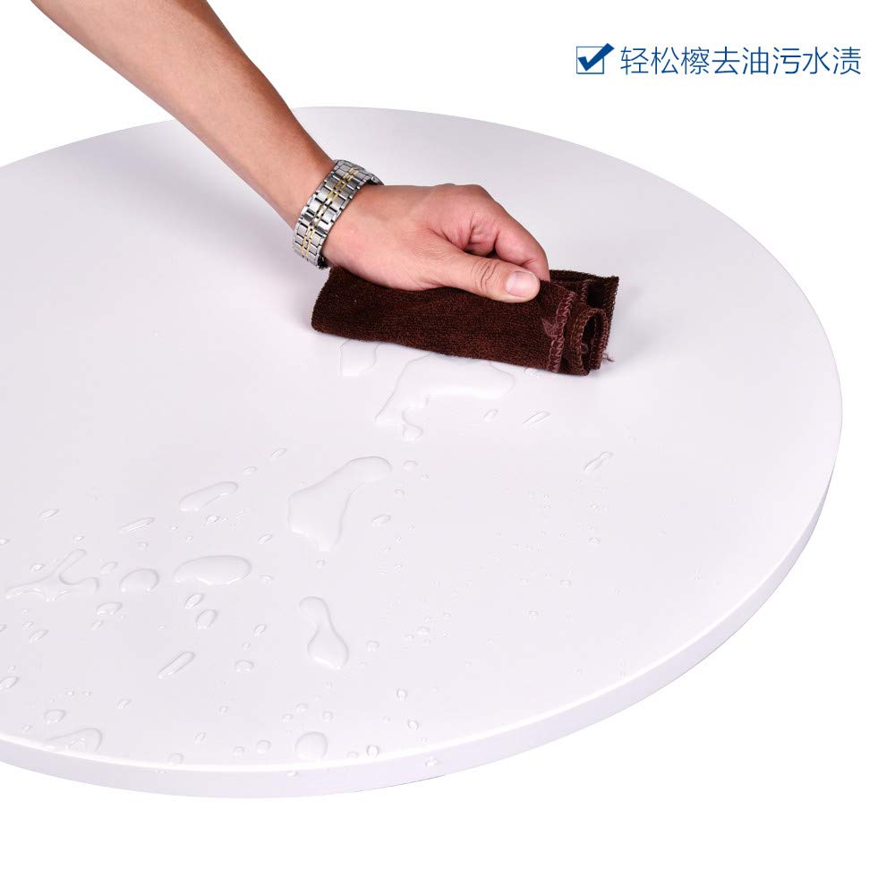 ARTETHYS Bar Table and Chairs Set of 3 White Heigh Adjustable Round Pub Desk and 2 Swivel White Counter Height Barstools for Dining Room Home Kitchen Bistro ARTETHYS