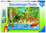 Ravensburger Woodland Friends 200 Piece Jigsaw Puzzle for Kids | Unique Piece Design | Enhances Concentration & Creativity for All Ages Ravensburger