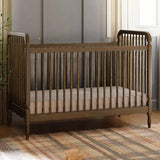 Namesake Liberty 3-in-1 Convertible Spindle Crib with Toddler Bed Conversion Kit in Natural Walnut, Greenguard Gold and FSC® Certified