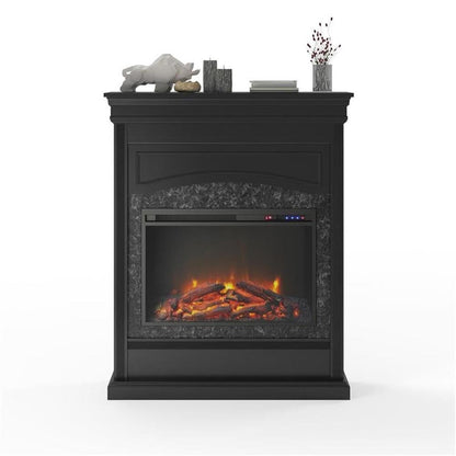 Ameriwood Home Lamont Electric Fireplace, Black