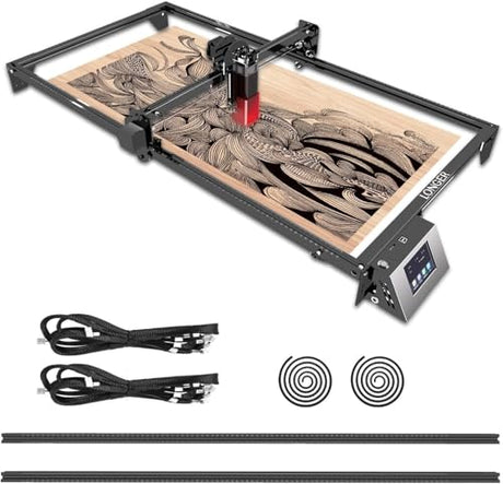 Laser Engraver Y-AxisExtension Kit for RAY5 5W/10W/20W Laser Engraver, Expand Working Area to 33.46" x 15.75"（850mm*400mm） QFLONGER