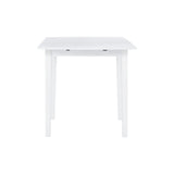 Linon White 30" Square 30" X 48" Fully Extended Torino Drop Leaf Table Linon