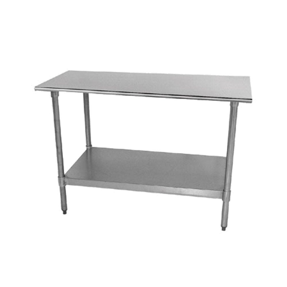 Economy Stainless Steel Top Workbench Size: 35.5" H x 84" W x 30" D, Finish: Galvanized Advance Tabco