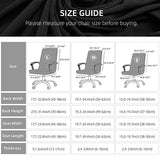 Water Resistant Stretch Computer Office Chair Cover with Durable Zipper Universal Washable Removable Spandex Rotating Boss Chair Slipcovers Anti-dust Soft Desk Chair Seat Protector for Dogs Cats Pets DIVA EN CAMINO DEC