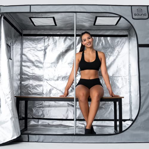 Sauna Rocket 3-Person Full Body Portable Sauna | in-Home Use for Relaxation, Recovery, and Wellness (Tent & Steamers) Sauna Rocket