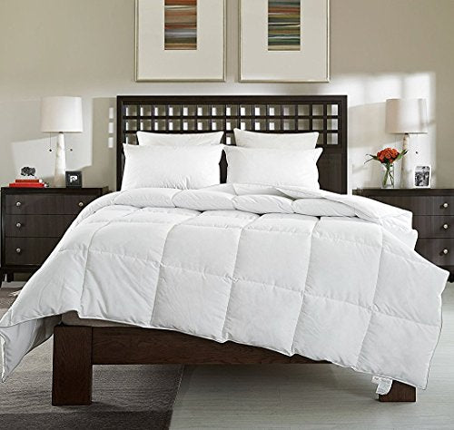 Cheer Collection Down Alternative Comforter - Ultra-Soft & Cozy Twin Size Duvet Insert, Lightweight Down Comforter for All-Season Warmth, Plush Bedding Twin Comforter, White Cheer Collection