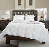 Cheer Collection Down Alternative Comforter - Ultra-Soft & Cozy Twin Size Duvet Insert, Lightweight Down Comforter for All-Season Warmth, Plush Bedding Twin Comforter, White Cheer Collection